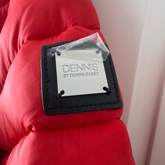 Dennis Basso Water Resistant Quilted Jacket Lining Red Fire Sz xl - Picture 5 of 8